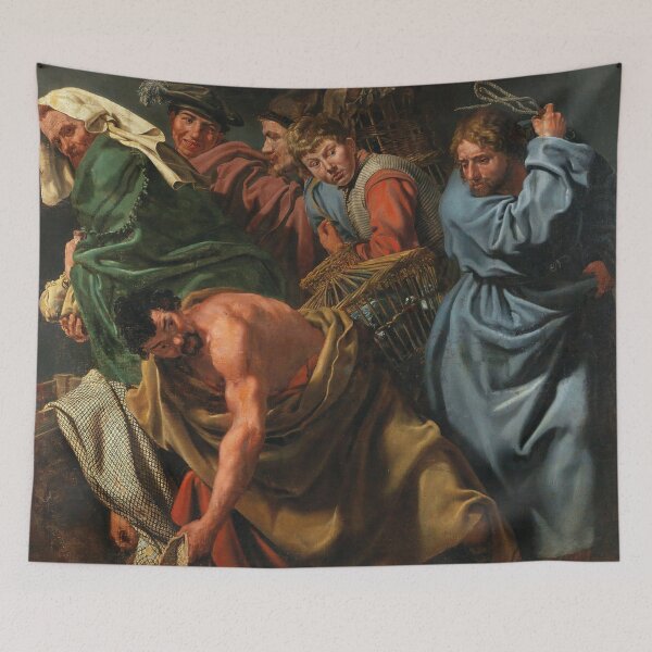 Item preview, Christ Driving the Money Changers from the Temple | Flemish Art | 1618 Renaissance Gospel Biblical Art designed and sold by CJET.