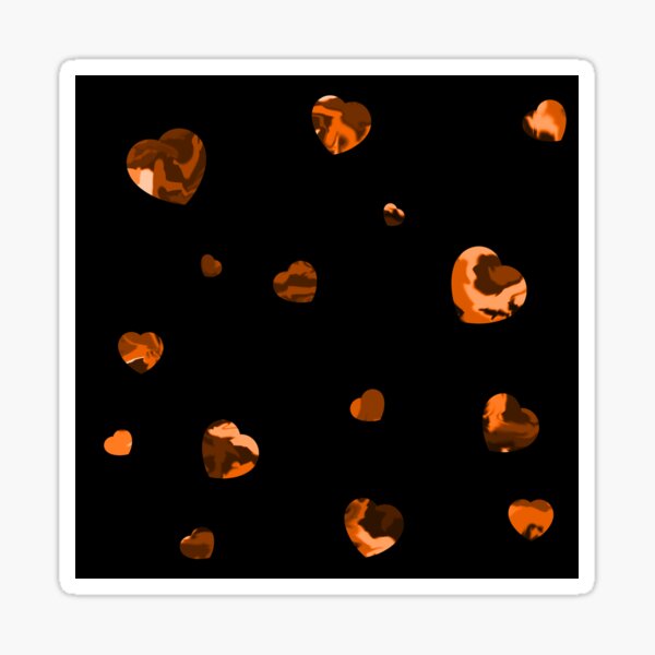 Item preview, Chaotic Hearts, Dapple Series - Orange designed and sold by StephOBrien.