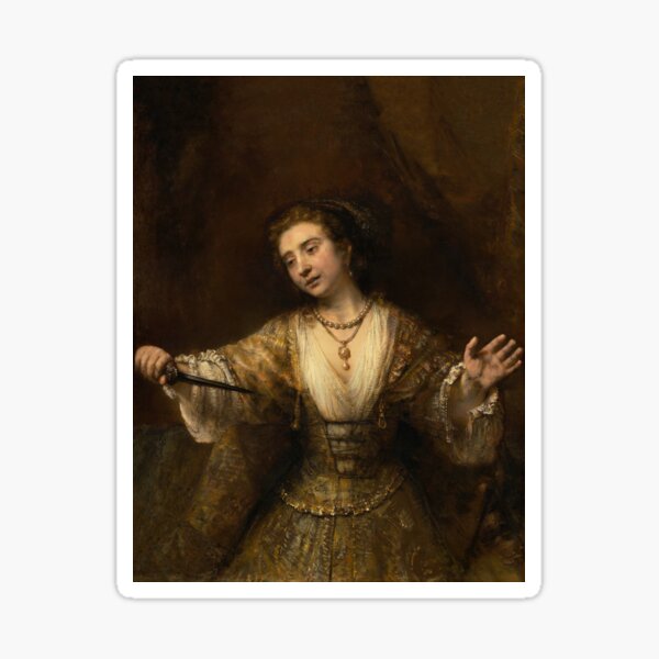 Item preview, Lucretia | Rembrandt van Rijn | 1664 Renaissance Greco-Roman Art designed and sold by CJET.