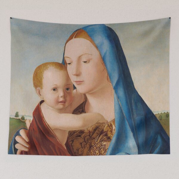 Item preview, Madonna and Child | Antonello da Messina | 1475 Renaissance Baby Jesus Gospel Biblical Art designed and sold by CJET.