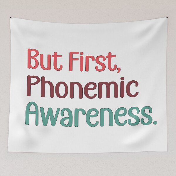Item preview, But First, Phonemic Awareness designed and sold by retro10.