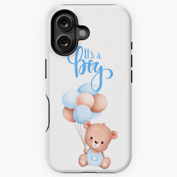 Item preview, It's a Boy Cute Teddy Bear Toy with Balloons  designed and sold by silviaol.