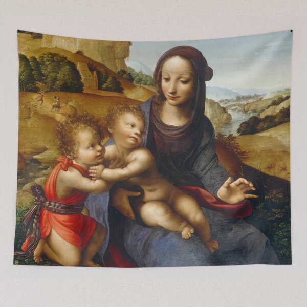 Item preview, Madonna and Child with the Infant Saint John | Fernando Yanez de la Almedina | 1505 Renaissance Gospel Biblical Art designed and sold by CJET.
