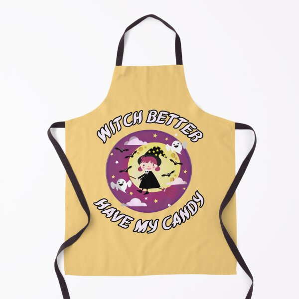 Item preview, Halloween Print - Witch better have my candy (Yellow) designed and sold by CreepyCurator.