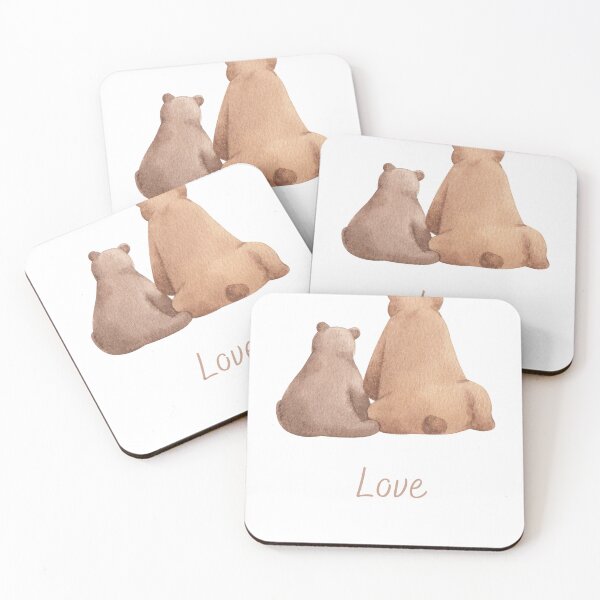 Item preview, 2 Bears Love- Cute Animals designed and sold by TubularTees.