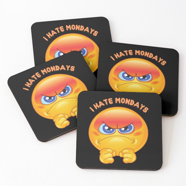 Item preview, I hate mondays emoji designed and sold by The Love Quill.