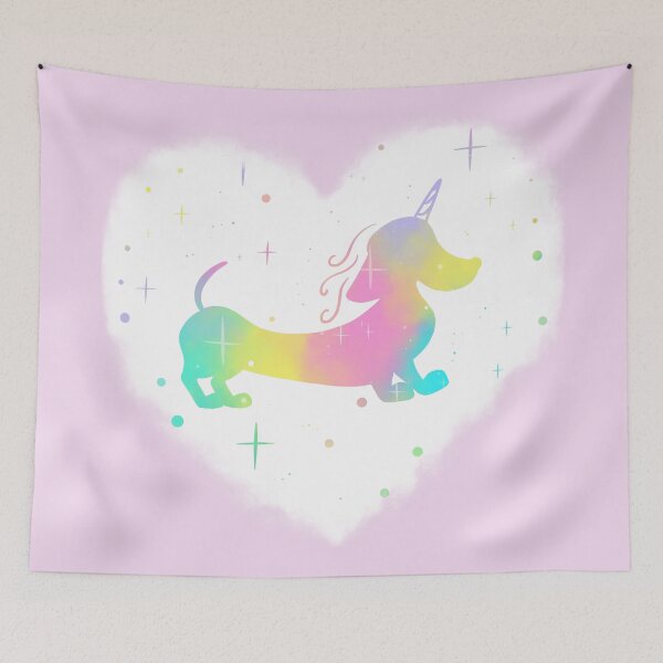 Item preview, Magical Unicorn Dachshund designed and sold by Laura Deakin Artist.