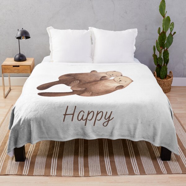 Item preview, Happy Otters- Cute Animals designed and sold by TubularTees.