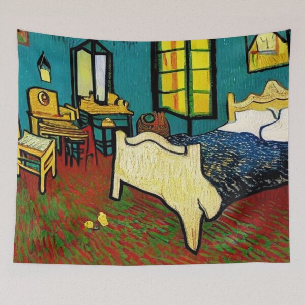 Item preview, Retro Vintage Artsy Bedroom designed and sold by knurvs.