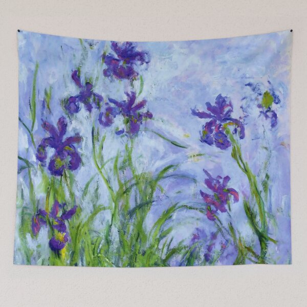Item preview, Claude Monet "Iris mauves" designed and sold by Alexandra Dahl.