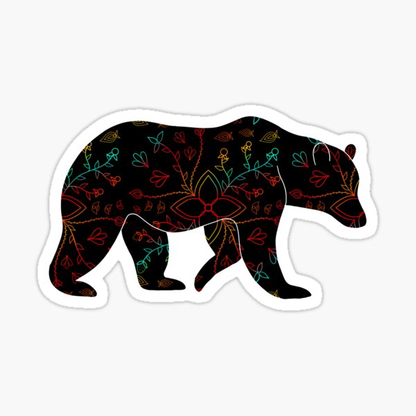 Item preview, Floral Gradient Bear designed and sold by Niibidoon.