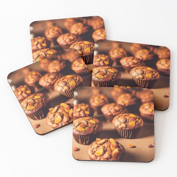 Item preview, Homemade pumpkin muffins, autumn dessert, food photography and illustration designed and sold by SvetlanaSF.