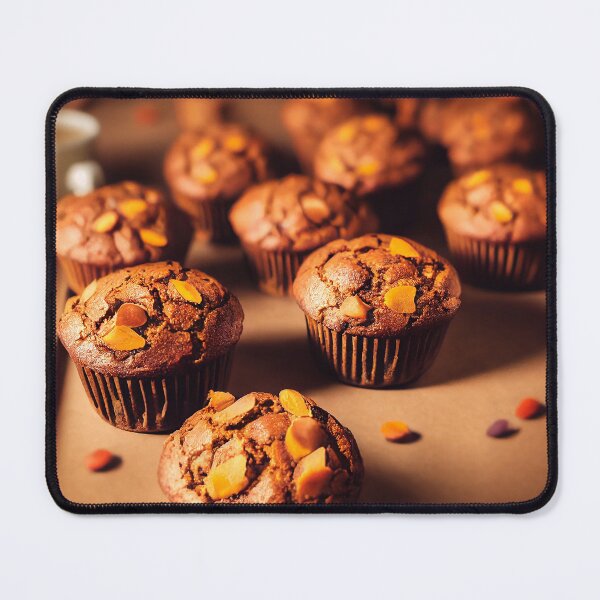 Item preview, Homemade pumpkin muffins, autumn dessert, food photography and illustration designed and sold by SvetlanaSF.