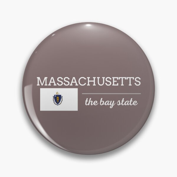 Item preview, MASSACHUSETTS State with Flag designed and sold by philevera.