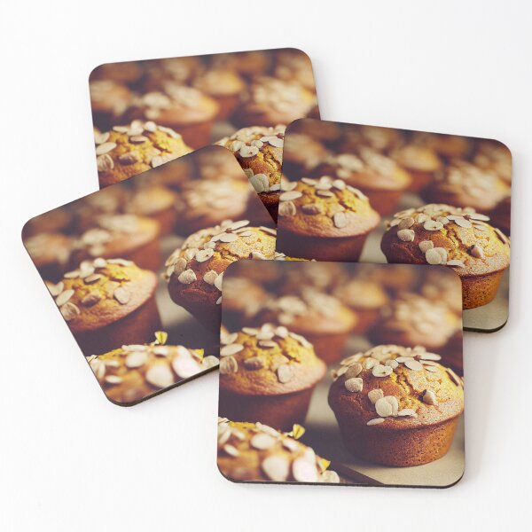 Item preview, Homemade pumpkin muffins, autumn dessert, food photography and illustration designed and sold by SvetlanaSF.