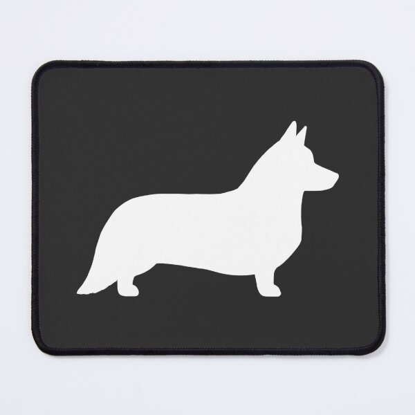 Item preview, White Cardigan Welsh Corgi Silhouette designed and sold by Jenn Inashvili.