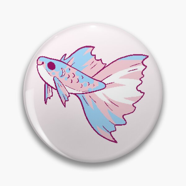 Artikelvorschau, Trans Pride Pastell Betta Fisch entworfen und verkauft von slimestra.