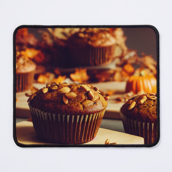 Item preview, Homemade pumpkin muffins, autumn dessert, food photography and illustration designed and sold by SvetlanaSF.