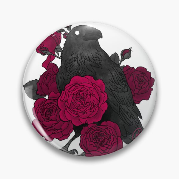 Item preview, Raven and roses tattoo designed and sold by nwilliamsart.