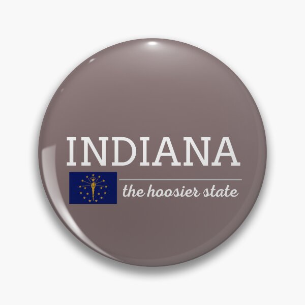 Item preview, INDIANA State with Flag designed and sold by philevera.