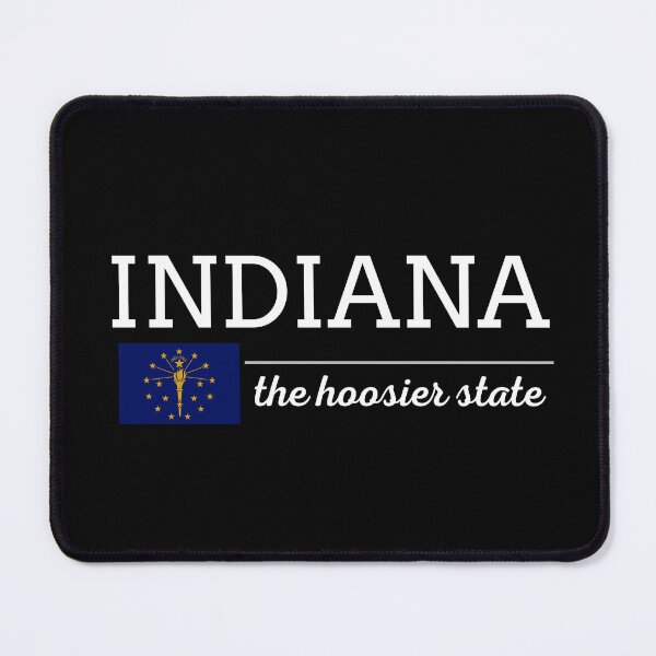 Item preview, INDIANA State with Flag designed and sold by philevera.
