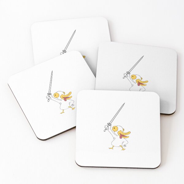 Item preview, Duck With A Sword Funny Cute Face designed and sold by Dolphin Graphic.