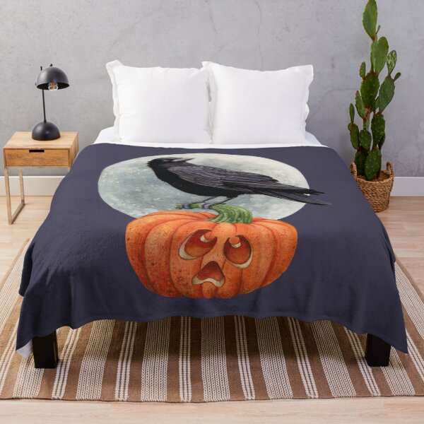 Item preview, Crow on Jack-O-Lantern designed and sold by Tracy Lizotte Studios.