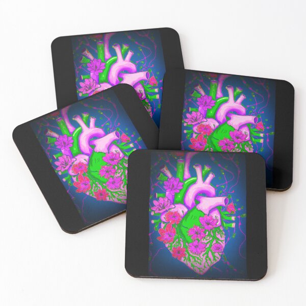 Item preview, Anatomical Heart with Spring Blooming Flowers designed and sold by jamie Omahen.