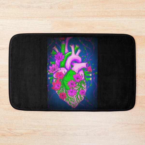 Item preview, Anatomical Heart with Spring Blooming Flowers designed and sold by jamie Omahen.