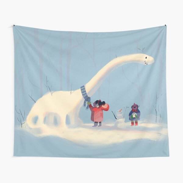 Frozen Dinosaur Tapestry