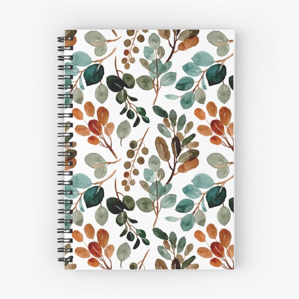 Item preview, Brown & green floral pattern / Autumn designed and sold by Edenglow Prints & Peculiars.