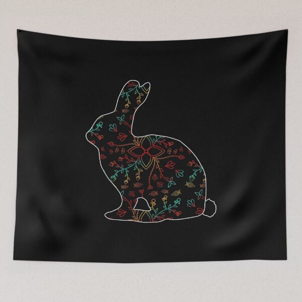 Item preview, Floral Gradient rabbit/bunny designed and sold by Niibidoon.