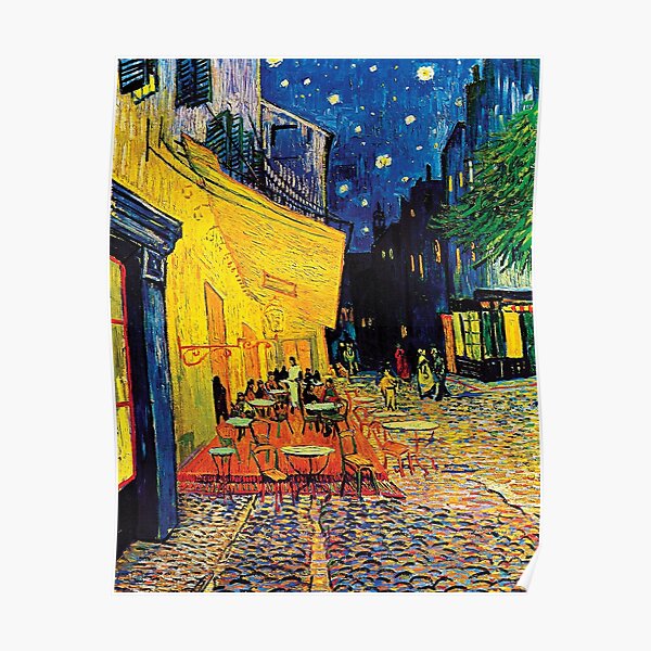 Vincent Van Gogh - Terrasse de café la nuit Poster