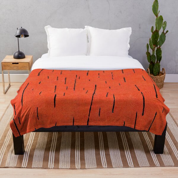 Item preview, Black and Orange Simple Rustic Stripe Pattern Modern Primitive Design designed and sold by CrowBerryCream.