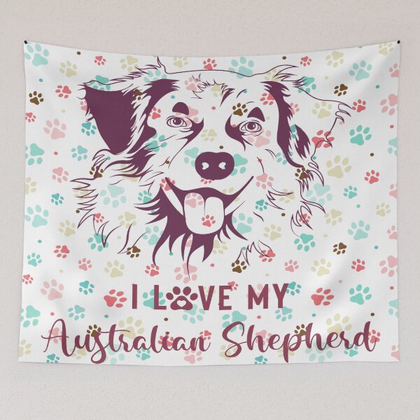 Item preview, I love my australian shepherd dog designed and sold by Tracey  Bartlett.