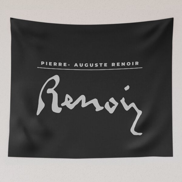 Item preview, Pierre Auguste Renoir signature t-shirt designed and sold by CMYKStudio.