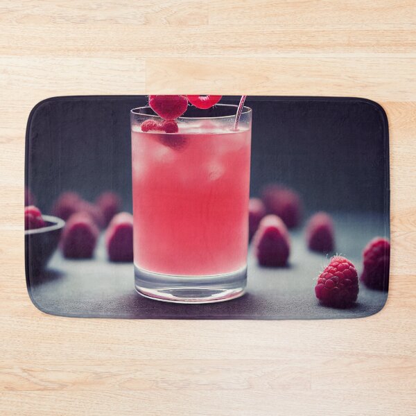 Item preview, Beautiful raspberry cocktail, food photography, computer AI generated art designed and sold by SvetlanaSF.