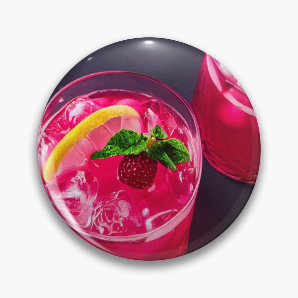 Item preview, Beautiful raspberry cocktail, food photography, computer AI generated art designed and sold by SvetlanaSF.