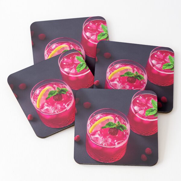 Item preview, Beautiful raspberry cocktail, food photography, computer AI generated art designed and sold by SvetlanaSF.