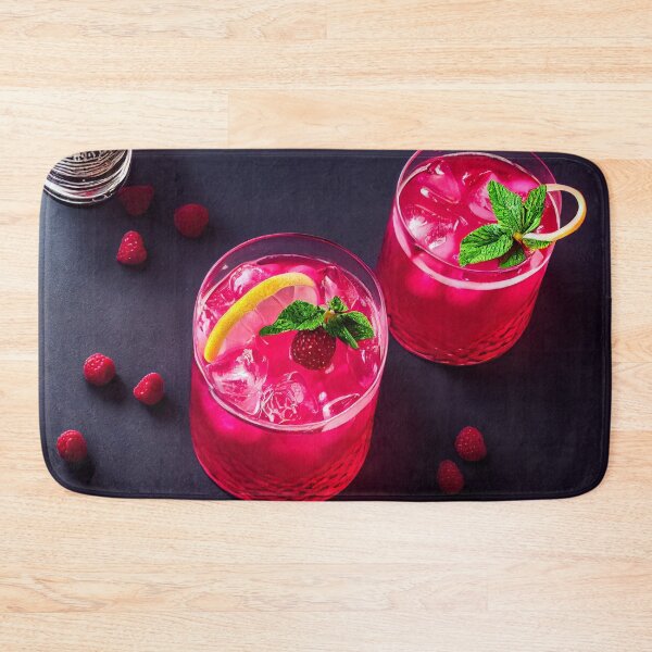Item preview, Beautiful raspberry cocktail, food photography, computer AI generated art designed and sold by SvetlanaSF.