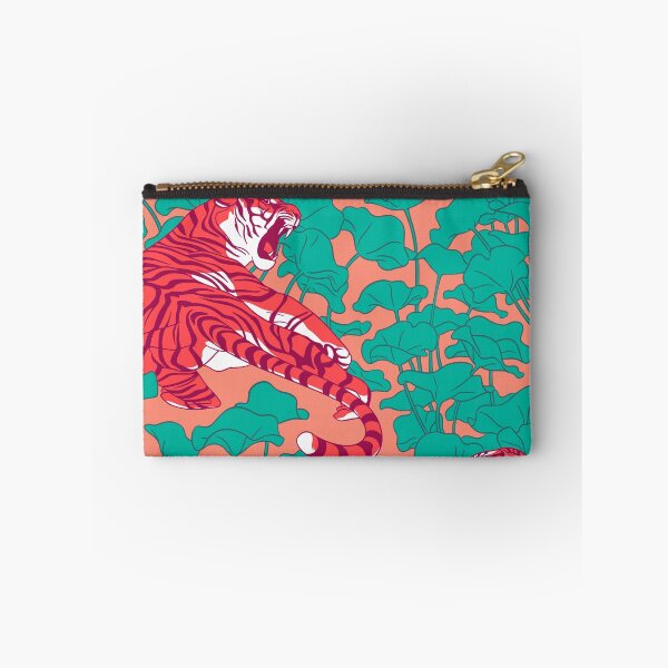 Item preview, Scarlet tigers on lotus field. designed and sold by Iker Paz Studio.