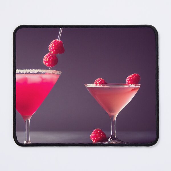 Item preview, Beautiful raspberry cocktail, food photography, computer AI generated art designed and sold by SvetlanaSF.