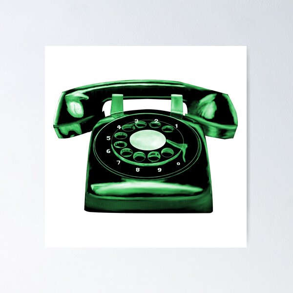 Item preview, Psychedelic Green Retro Rotary Dial Phone designed and sold by Grepthor.