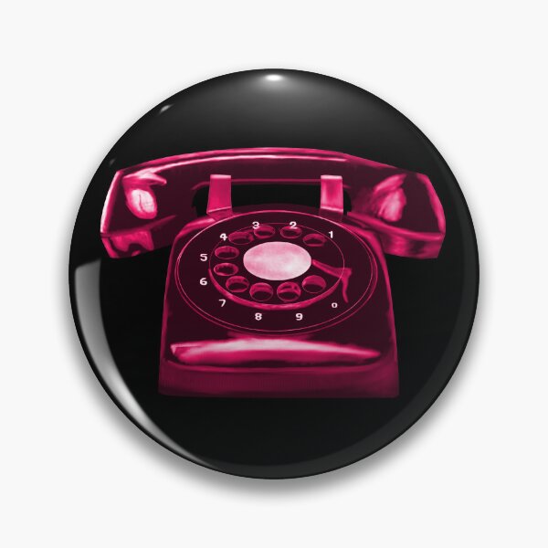 Item preview, Psychedelic Red Telephone - Retro Rotary Dial Phone designed and sold by Grepthor.