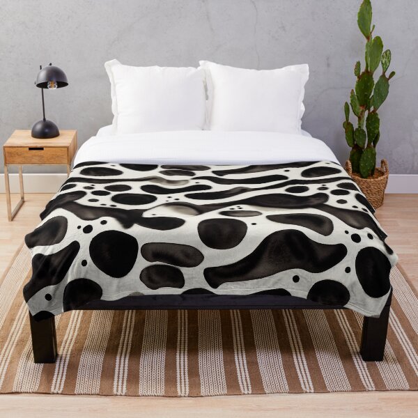 Item preview, Black and White Sumi Ink Simple Minimalist Abstract Modern Bubble Pattern Design designed and sold by CrowBerryCream.