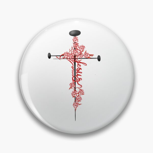 Item preview, Floral cross jesus المسيح designed and sold by Verinaa.