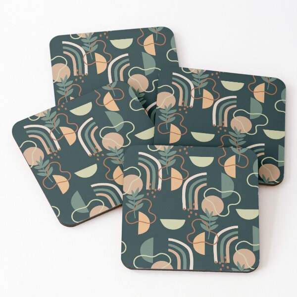Item preview, Trendy Tropical with Abstract Shapes designed and sold by pugmom4.