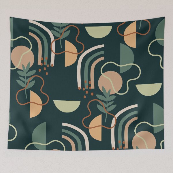 Item preview, Trendy Tropical with Abstract Shapes designed and sold by pugmom4.