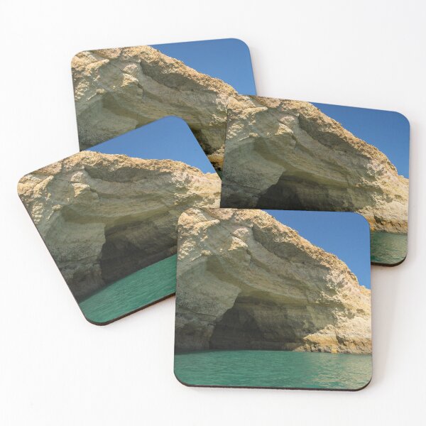 Item preview, Jewel Toned Ocean Art - Colorful Sea Cave in Algarve Portugal designed and sold by Georgia Mizuleva.