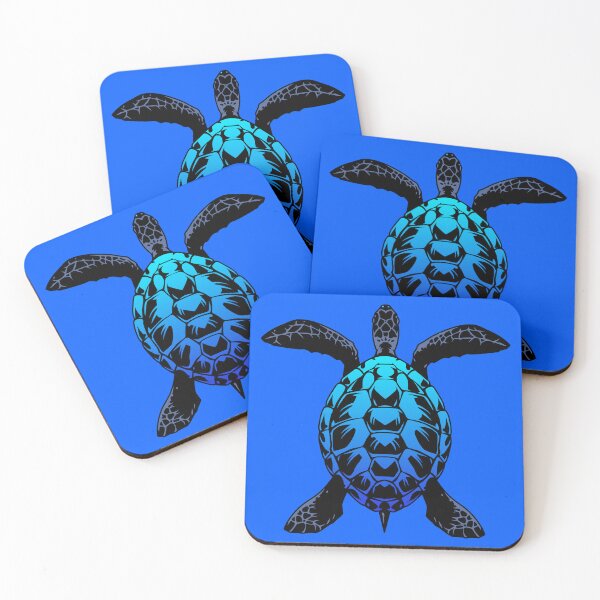 Item preview, Blue Gradient Sea Turtle designed and sold by Lil-Bit-Batty.